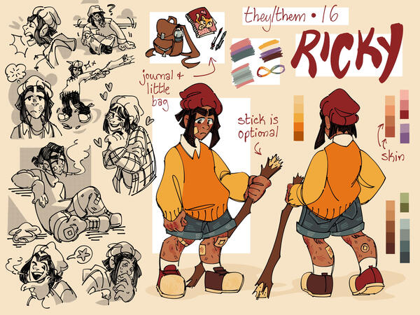 poppies and pearls - Ricky character sheet