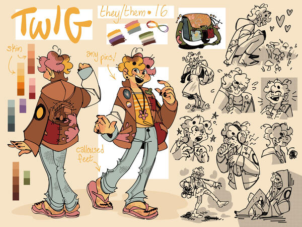 poppies and pearls - twig character sheet